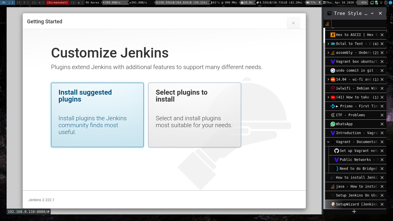 jenkins Start Page